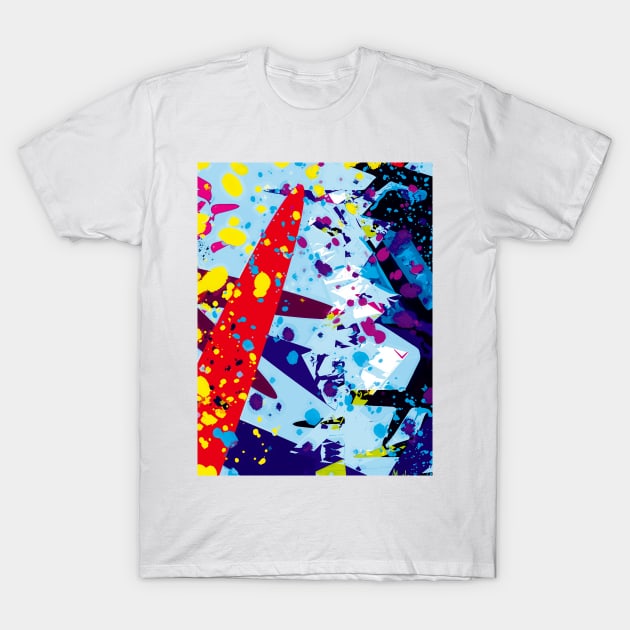 Summer Splashes - Abstract Art T-Shirt by Exile Kings 